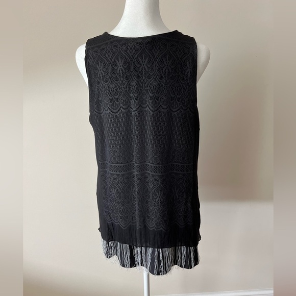 Lola and Sophie Fringe Silk Tank. Size L. Pristine Condition. - Picture 5 of 7
